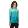 Ocean Wave-Turquoise - Back - Regatta Womens-Ladies Pack It Pro Waterproof Jacket