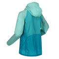 Ocean Wave-Turquoise - Close up - Regatta Womens-Ladies Pack It Pro Waterproof Jacket