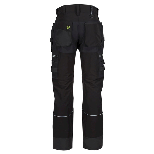 Black - Pack Shot - Regatta Mens Infiltrate Softshell Stretch Work Trousers
