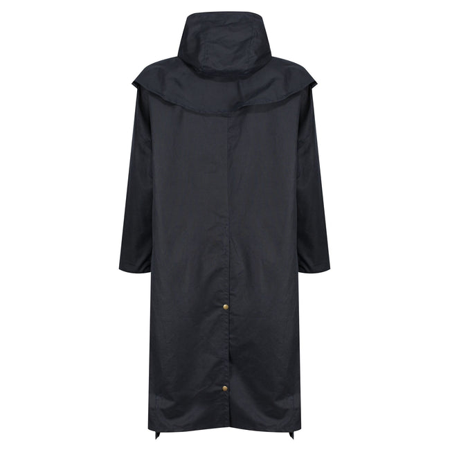 Navy - Close up - Regatta Mens Cranbrook Waterproof Wax Jacket