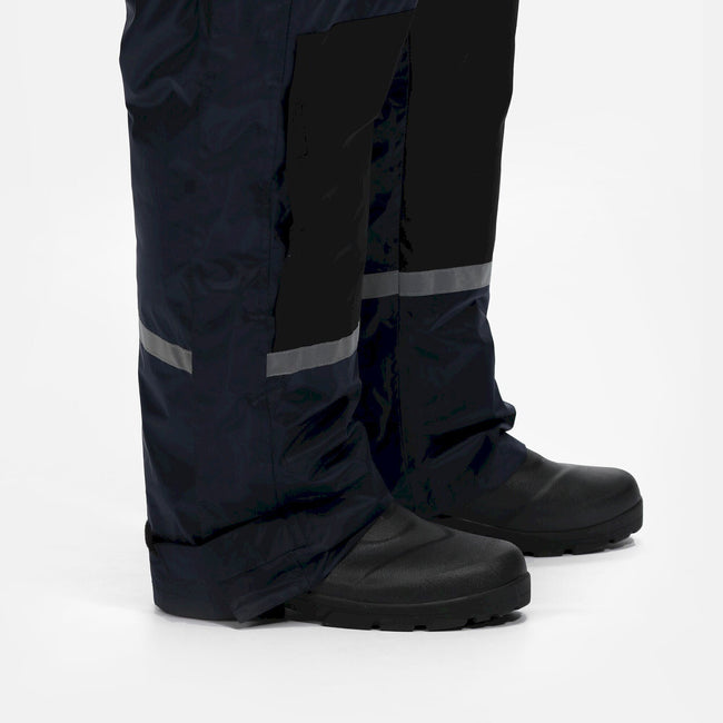 Navy - Close up - Regatta Mens Waterproof Coveralls