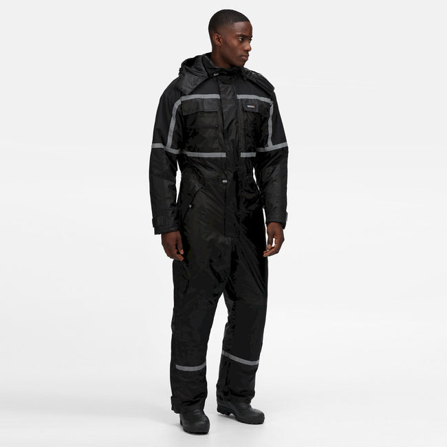 Black - Lifestyle - Regatta Mens Waterproof Coveralls