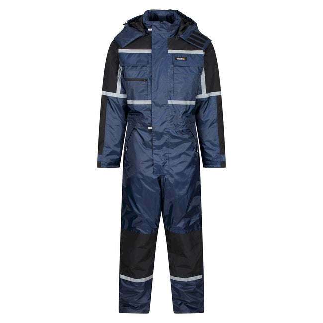Navy - Front - Regatta Mens Waterproof Coveralls