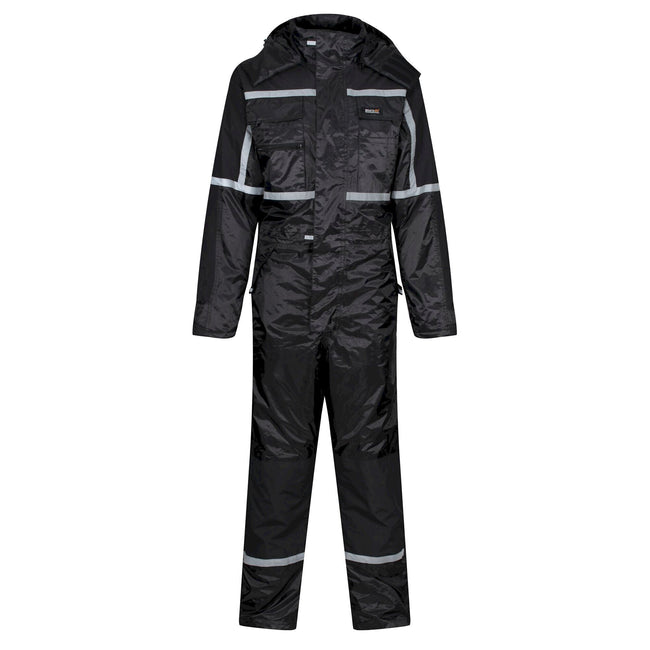 Black - Front - Regatta Mens Waterproof Coveralls