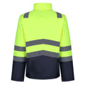 Yellow-Navy - Pack Shot - Regatta Mens High-Vis Insulated Jacket