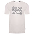 White - Front - Dare 2B Mens Dispersed Printed T-Shirt
