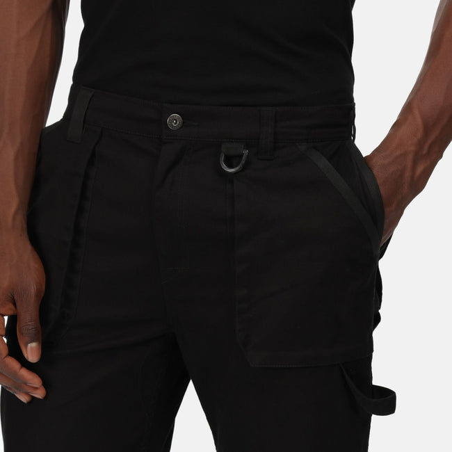 Black - Close up - Regatta Mens Pro Utility Work Trousers