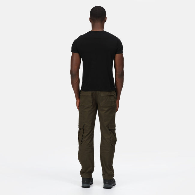 Khaki - Side - Regatta Mens Pro Utility Work Trousers