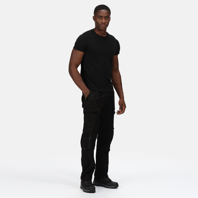 Black - Back - Regatta Mens Pro Utility Work Trousers