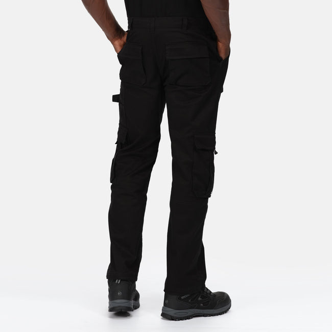 Black - Side - Regatta Mens Pro Utility Work Trousers