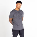 Charcoal Grey - Side - Dare 2B Mens Dispersed Printed T-Shirt