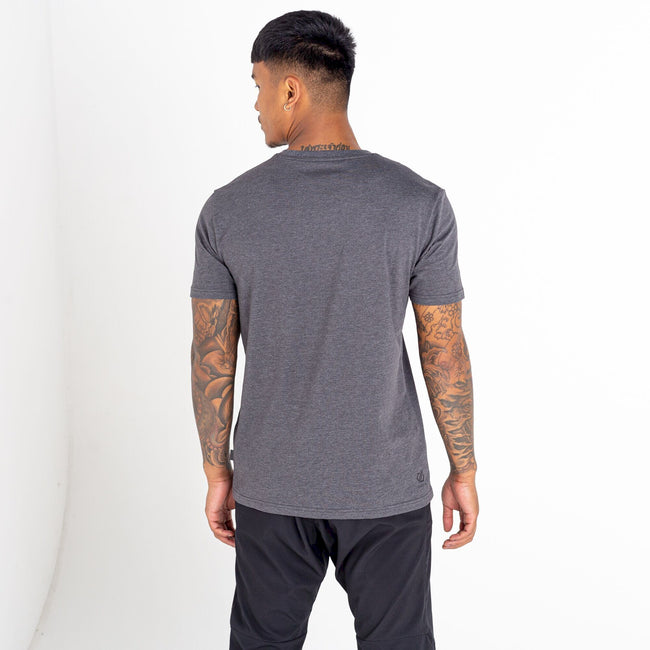 Charcoal Grey - Lifestyle - Dare 2B Mens Dispersed Printed T-Shirt