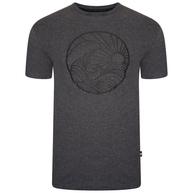 Charcoal Grey - Front - Dare 2B Mens Dispersed Printed T-Shirt