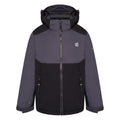 Ebony-Black - Front - Dare 2B Childrens-Kids Impose III Ski Jacket