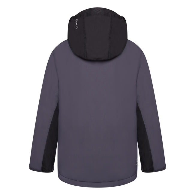 Ebony-Black - Back - Dare 2B Childrens-Kids Impose III Ski Jacket