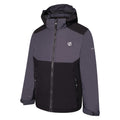 Ebony-Black - Side - Dare 2B Childrens-Kids Impose III Ski Jacket