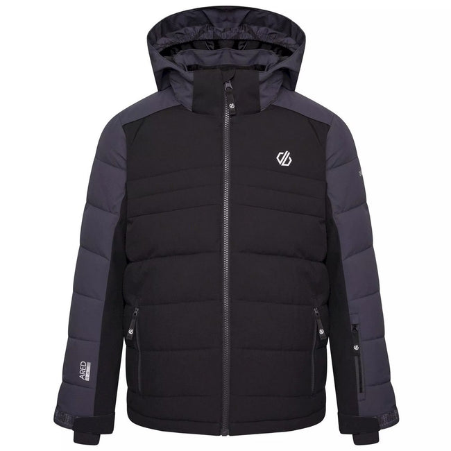 Black-Ebony - Front - Dare 2B Childrens-Kids Cheerful II Ski Jacket