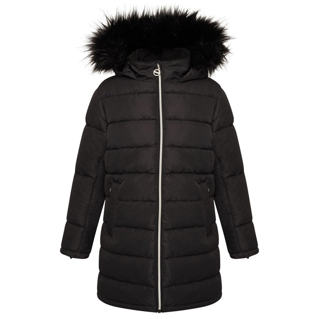 Black - Front - Dare 2B Girls Striking II Waterproof Jacket