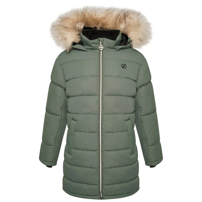 Duck Green - Front - Dare 2B Girls Striking II Waterproof Jacket