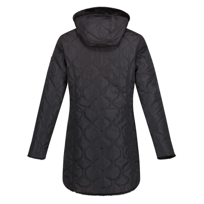 Black - Back - Regatta Womens-Ladies Caileigh Reversible Parka