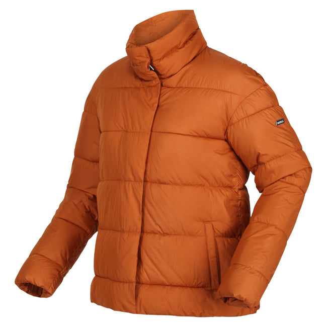 Copper Almond - Side - Regatta Womens-Ladies Raegan Puffer Jacket