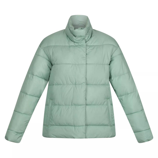 Basil Green - Front - Regatta Womens-Ladies Raegan Puffer Jacket