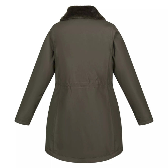 Dark Khaki - Back - Regatta Womens-Ladies Renata Parka