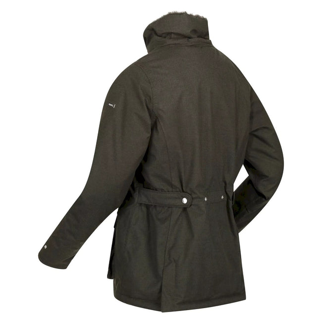 Dark Khaki - Lifestyle - Regatta Womens-Ladies Leighton Waterproof Jacket