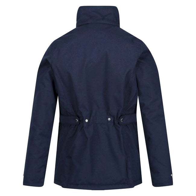 Navy - Back - Regatta Womens-Ladies Leighton Waterproof Jacket