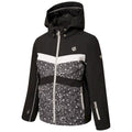 Black-White - Side - Dare 2B Girls Belief II Ski Jacket