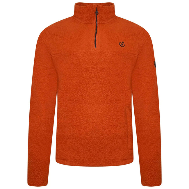 Burnt Brick - Front - Dare 2B Mens On Watch Borg Fleece Top