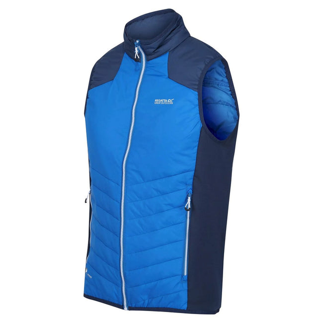 Sky Diver Blue-Admiral Blue - Side - Regatta Mens Halton VI Lightweight Body Warmer