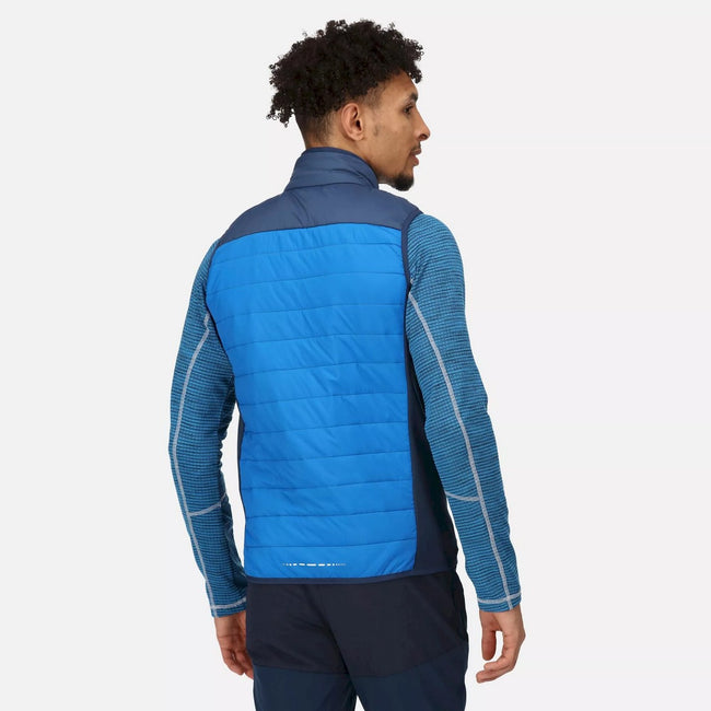 Skydiver Blue-Admiral Blue - Close up - Regatta Mens Halton VI Lightweight Body Warmer