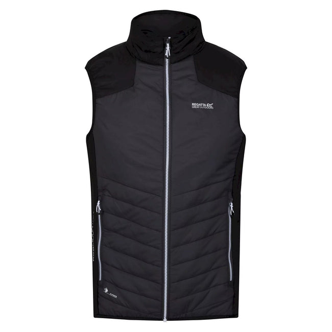 Dark Grey-Black - Front - Regatta Mens Halton VI Lightweight Body Warmer
