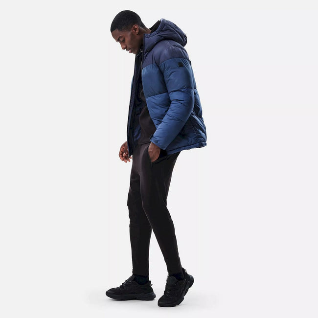Navy-Moonlight Denim - Close up - Regatta Mens Carnan Padded Jacket