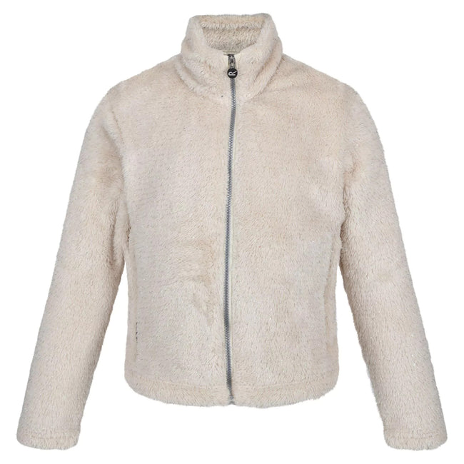 Light Vanilla - Front - Regatta Childrens-Kids Kallye Ripple Fleece Jacket