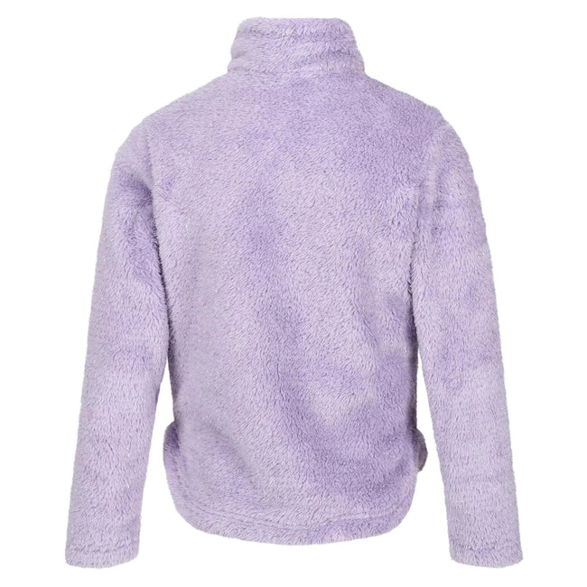 Heirloom Lilac - Back - Regatta Childrens-Kids Kallye Ripple Fleece Jacket