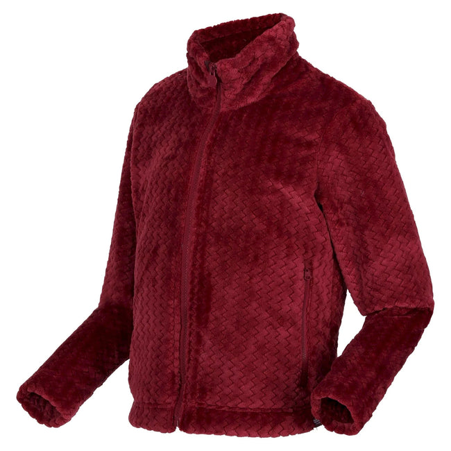 Dark Pimento - Side - Regatta Childrens-Kids Kallye Ripple Fleece Jacket