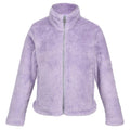 Heirloom Lilac - Front - Regatta Childrens-Kids Kallye Ripple Fleece Jacket