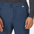 Admiral Blue - Side - Regatta Mens Highton Lined Walking Pants
