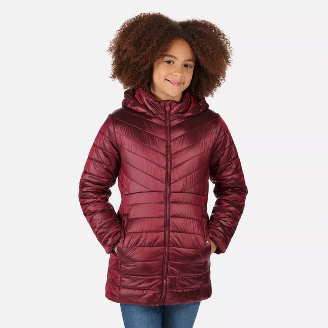 Dark Pimento - Pack Shot - Regatta Childrens-Kids Babette Insulated Padded Jacket
