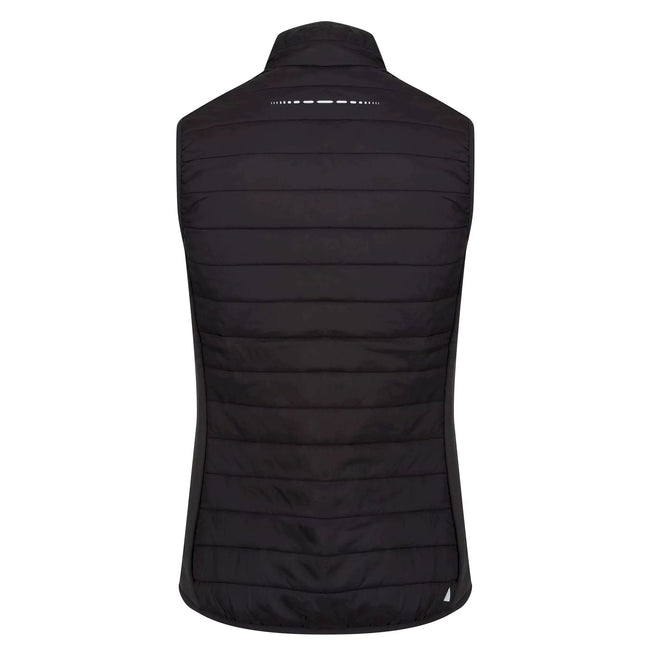 Black-Ash - Back - Regatta Womens-Ladies Halton V Softshell Body Warmer