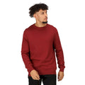 Syrah Red - Pack Shot - Regatta Mens Kaelen Jersey Knitted Sweater