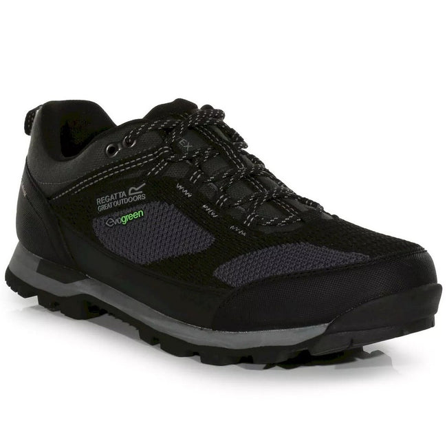 Black-Dark Steel - Front - Regatta Mens Blackthorn Evo Walking Shoes