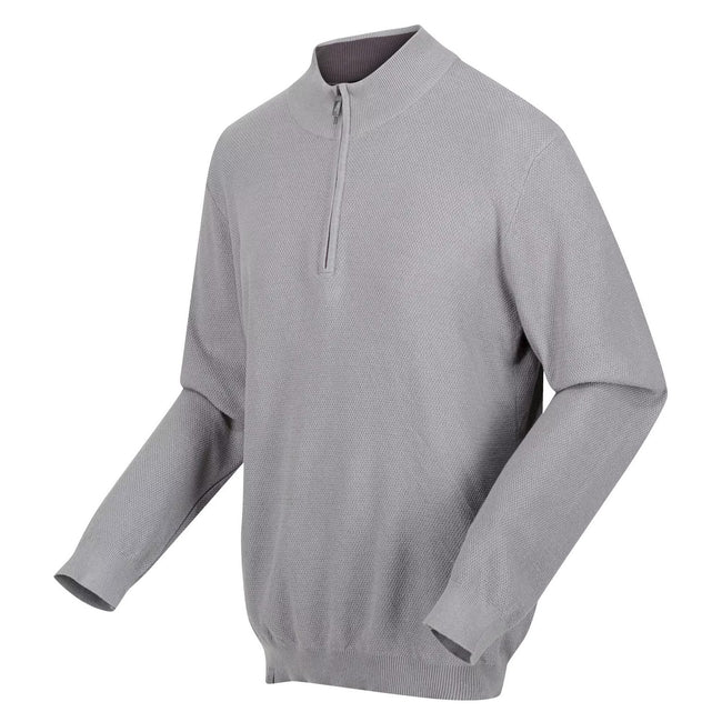 Storm Grey - Side - Regatta Mens Keaton Knitted Sweater