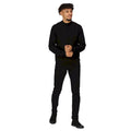 Black - Side - Regatta Mens Keaton Knitted Sweater