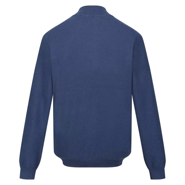 Dark Denim - Back - Regatta Mens Keaton Knitted Sweater