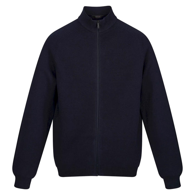 Navy - Front - Regatta Mens Kylo Knitted Full Zip Fleece Jacket