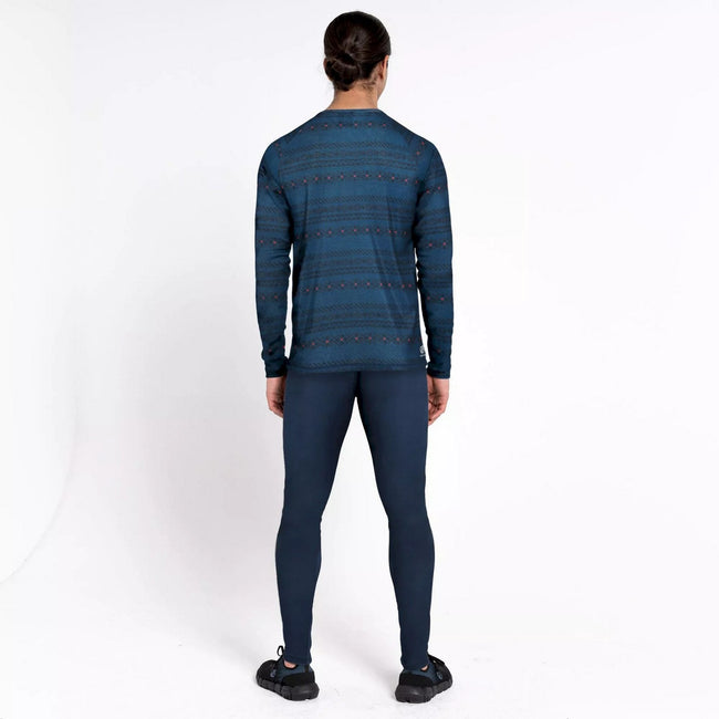 Moonlight Denim - Back - Dare 2B Mens Exchange II Printed Base Layer Set