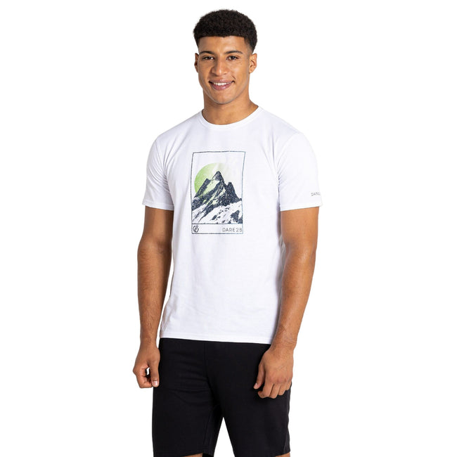 White - Side - Dare 2B Mens Assertion Mountain T-Shirt